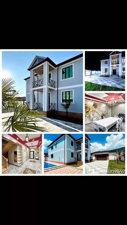 Qəbələ XRQC+V2M, Kebele, Azerbaycan Azərbaycanda günlük kirayə Həyət evi / Villa 250 AZN-a 4 otaqlı