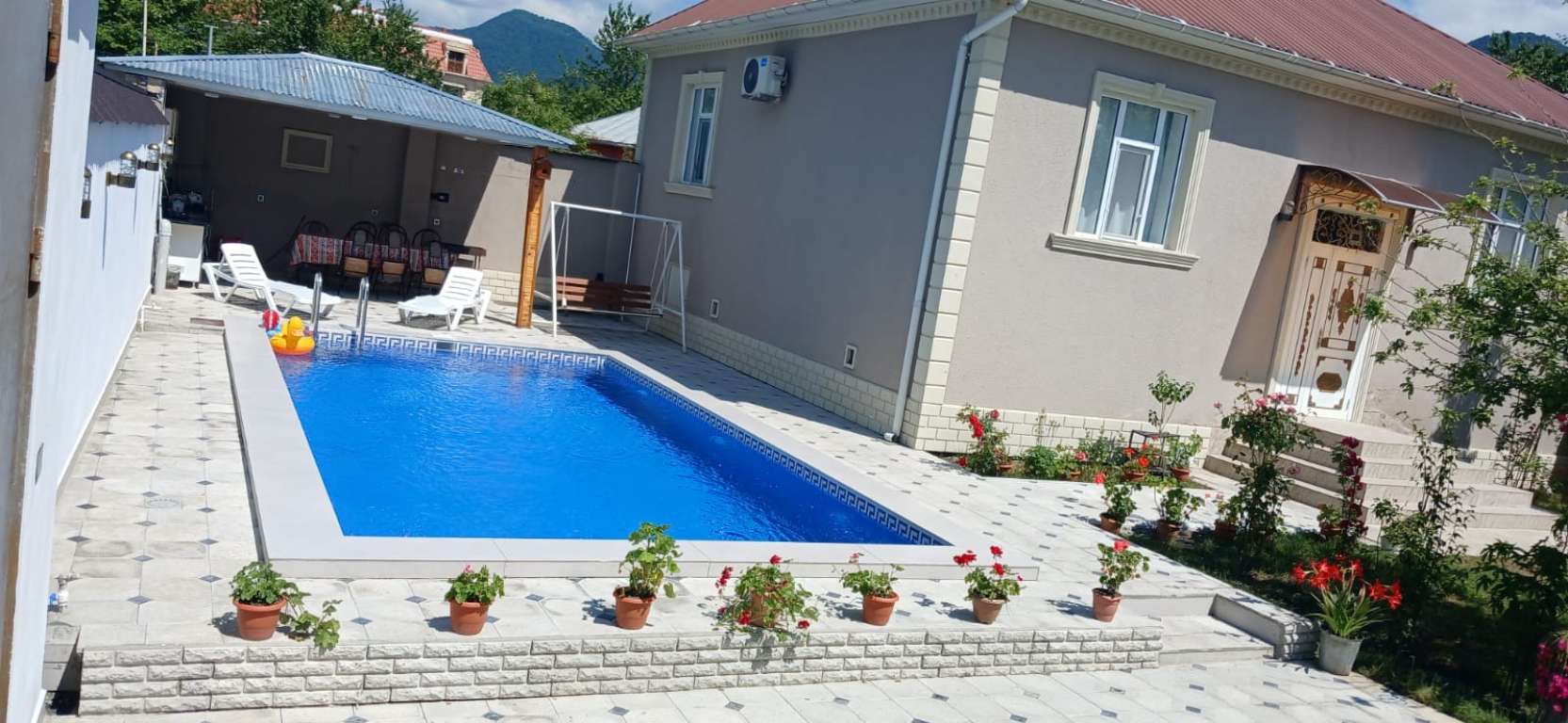 Qəbələ WRH3+55W, Kebele 3630, Azerbaycan günlük kirayə Həyət evi / Villa 200 AZN-a 3 otaqlı