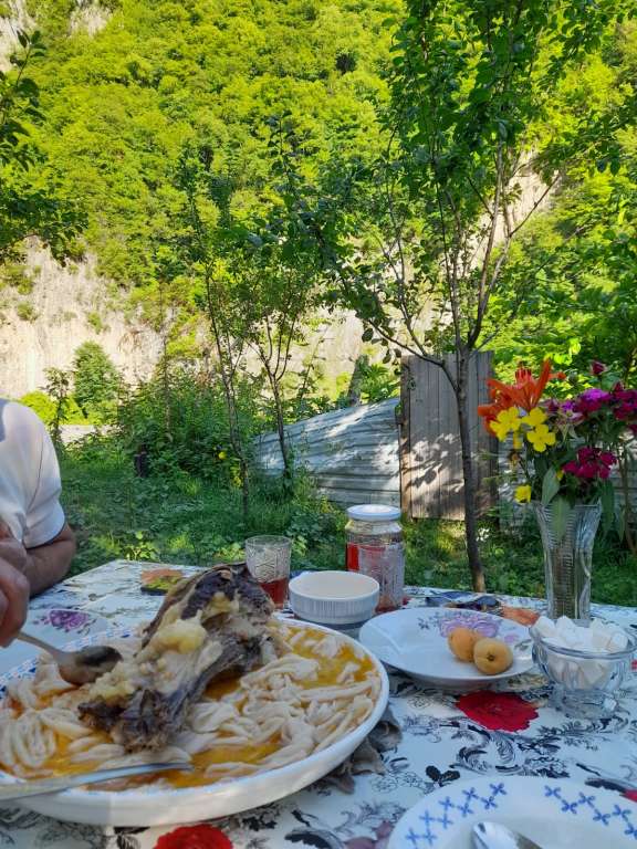 Qax Ağçay, Азербайджан günlük kirayə Həyət evi / Villa 80 AZN-a 2 otaqlı