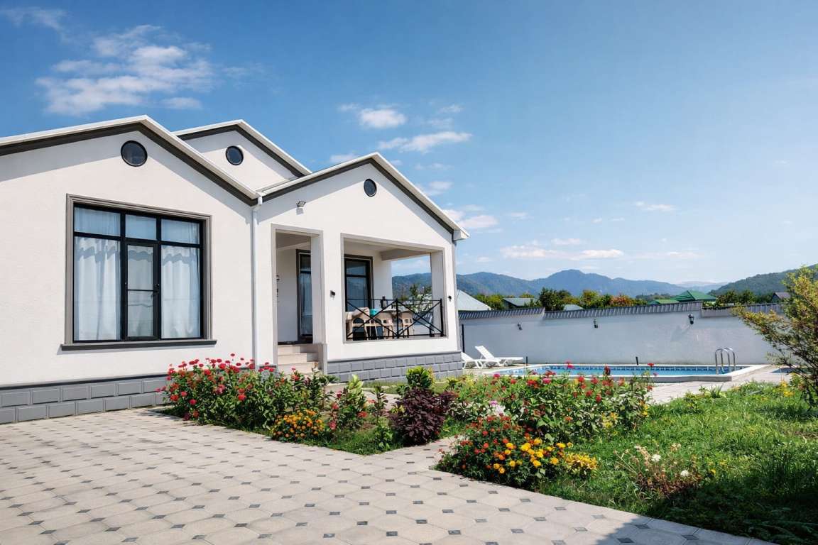 Qəbələ Qəbələ, Azerbaycan günlük kirayə Həyət evi / Villa 280 AZN-a 4 otaqlı