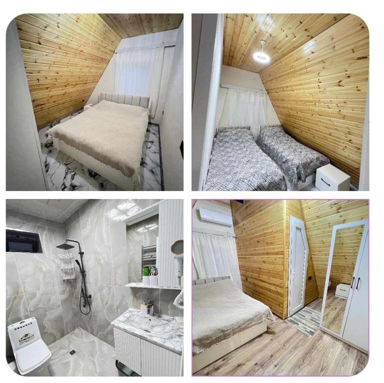 Qəbələ WWR2+XG Nohurqishlaq, Azerbaycan günlük kirayə A-Frame 250 AZN-a 3 otaqlı