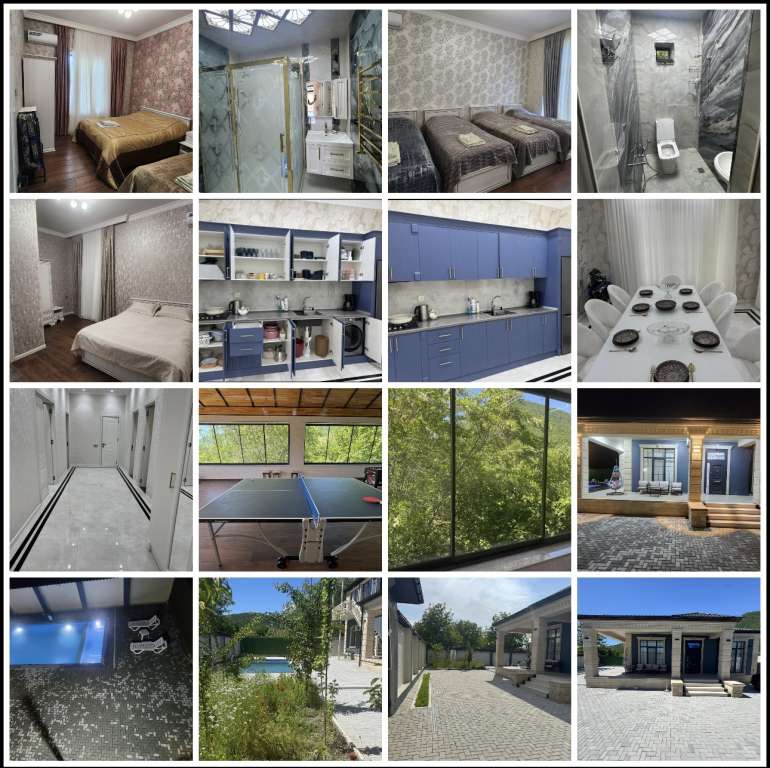 Qəbələ Qəbələ, Azerbaijan Azərbaycanda günlük kirayə Həyət evi / Villa 180 AZN-a 3 otaqlı