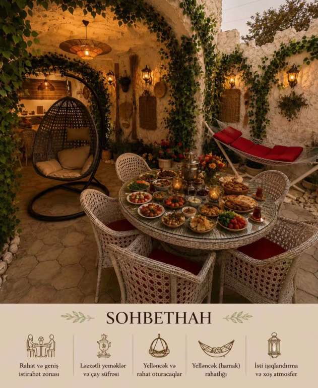Qəbələ Vəndam günlük kirayə Həyət evi / Villa 350 AZN-a 7 otaqlı